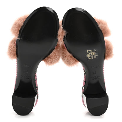 Hermes Mink Fur Oasis Sandals 36 Granit Pink 6 of 10