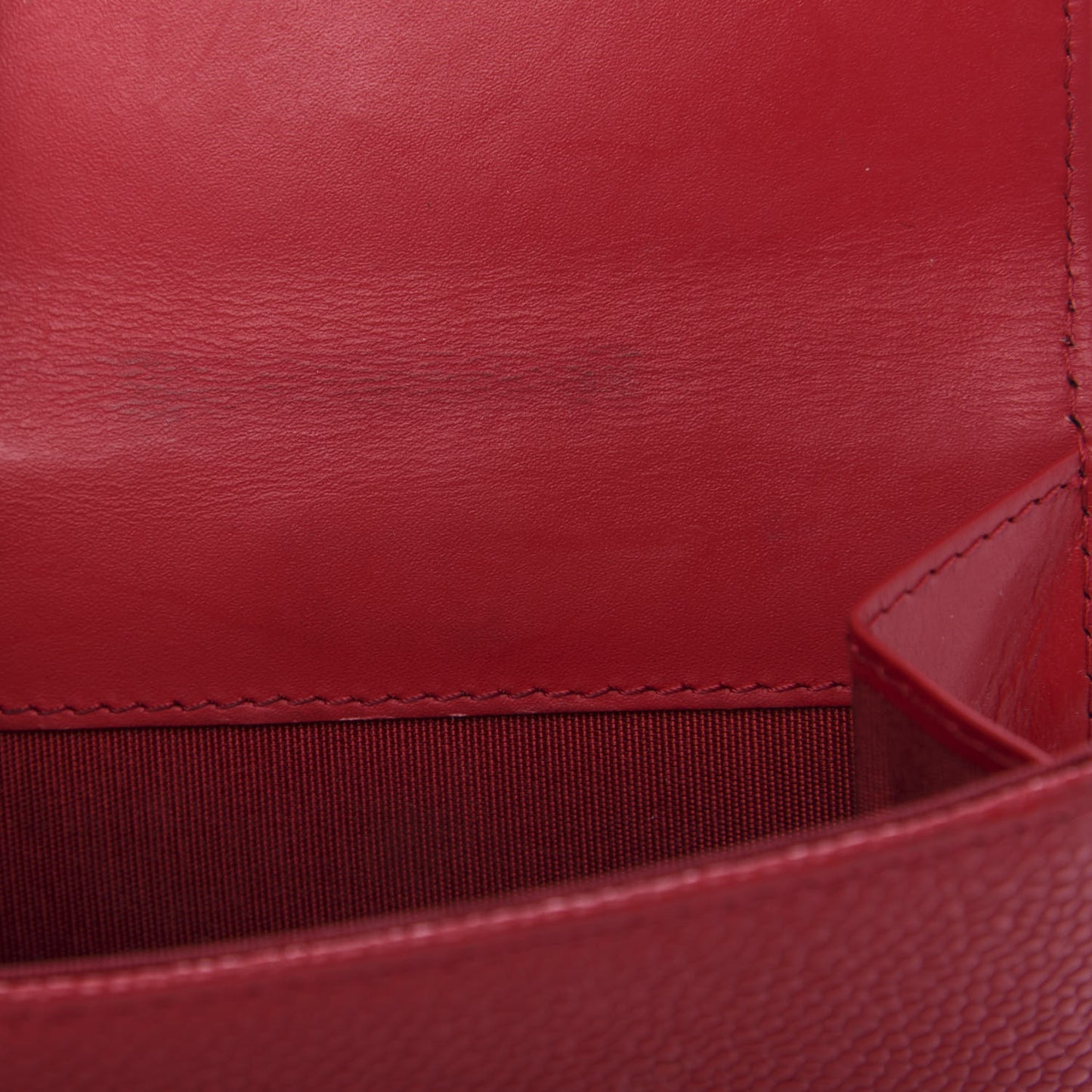 Caviar Timeless CC Compact French Wallet Red