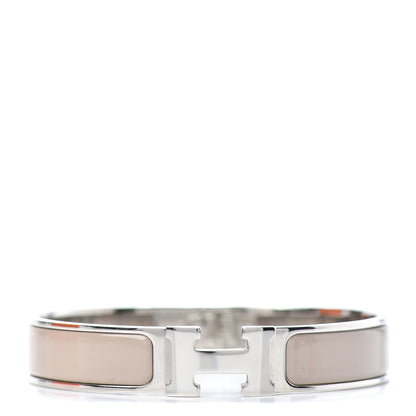Hermes Enamel Narrow Clic Clac H Bracelet GM Marron Glace 1 of 5