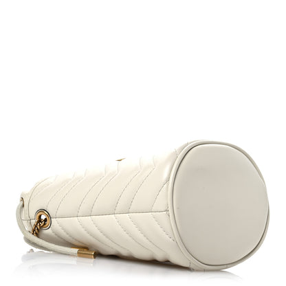 Gucci Calfskin Matelasse Mini GG Marmont 2.0 Bucket Bag White 4 of 10