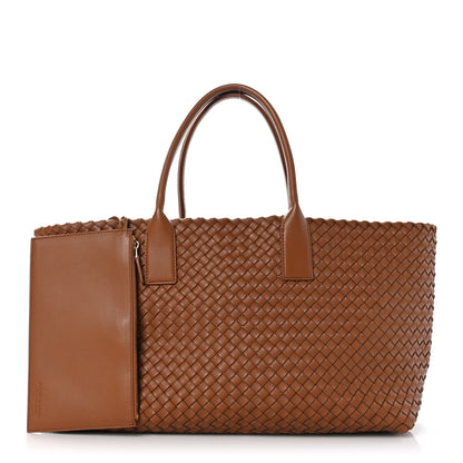 Bottega Veneta Lambskin Intreccio Medium Cabat Wood 1 of 9