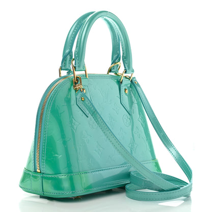 Louis Vuitton Vernis Alma BB Blue Lagon 3 of 15