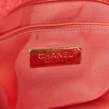 Chanel Tweed Quilted Medium Chanel 19 Flap Coral Pink 6 of 10