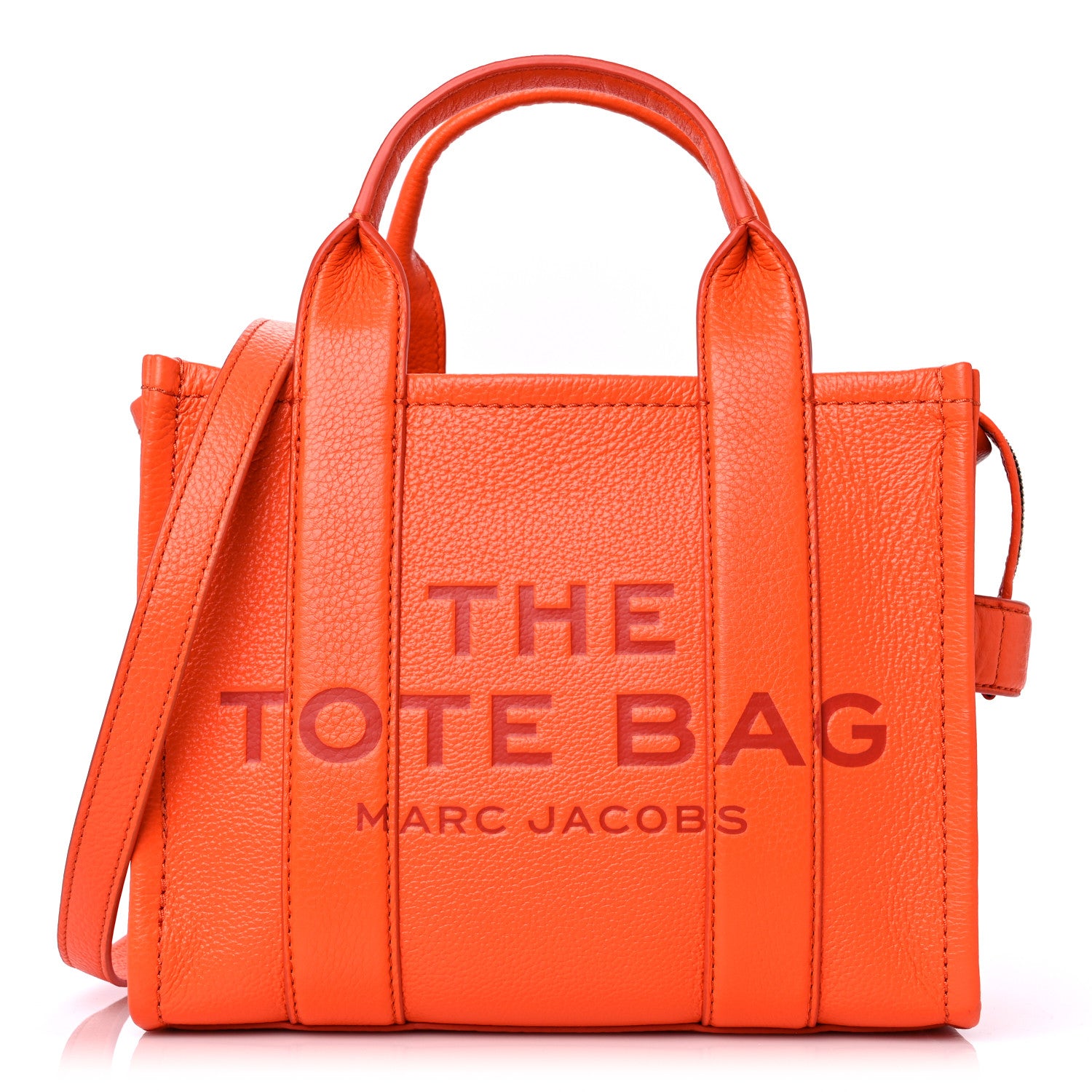 Marc Jacobs Grained Calfskin Small The Tote Bag Dragon Fire 1 of 15