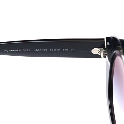 Chanel Oval CC Sunglasses 5372 Black 6 of 7