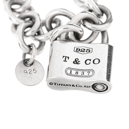 Tiffany Sterling Silver 1837 Lock Charm Bracelet 3 of 4