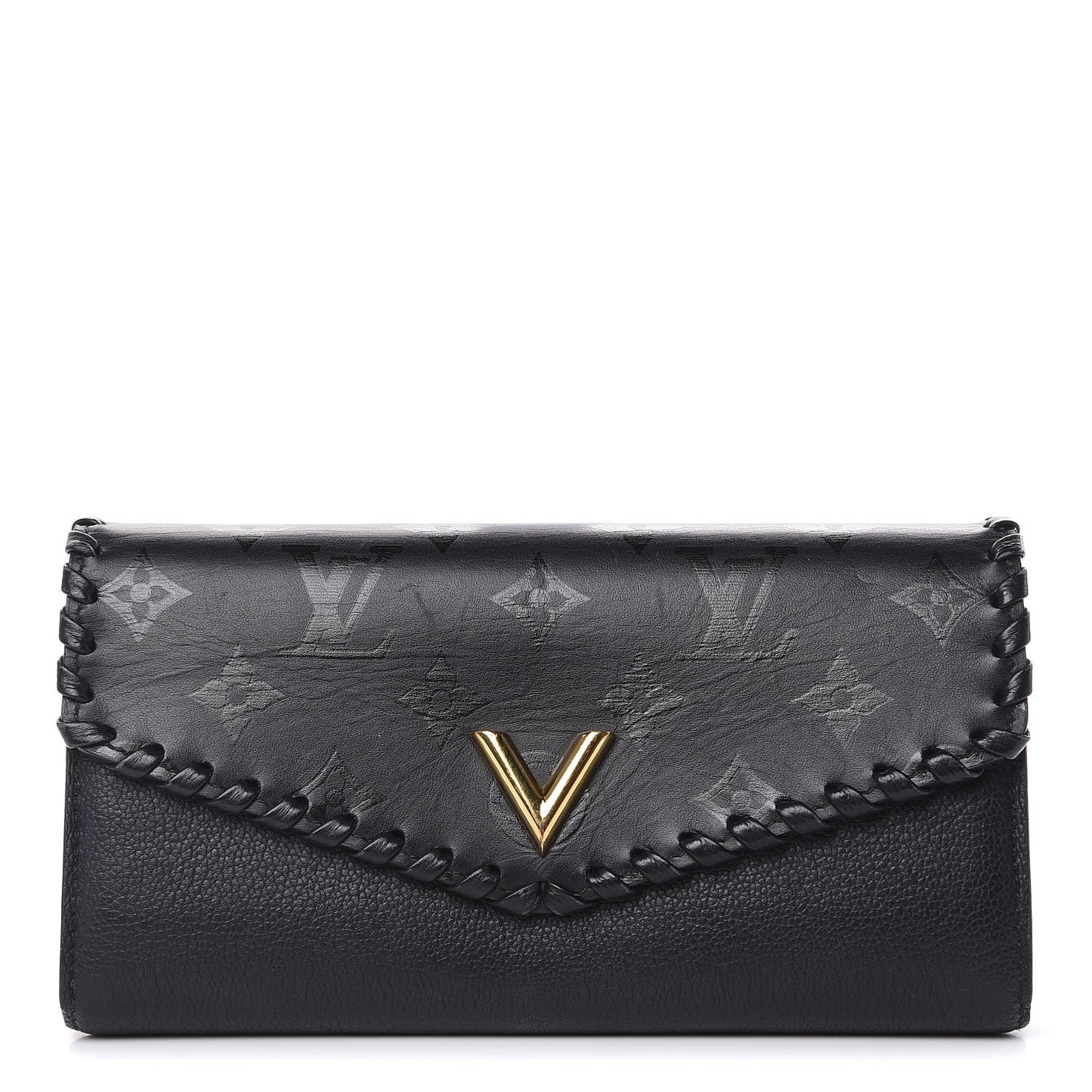 Monogram Cuir Plume Very Wallet Black