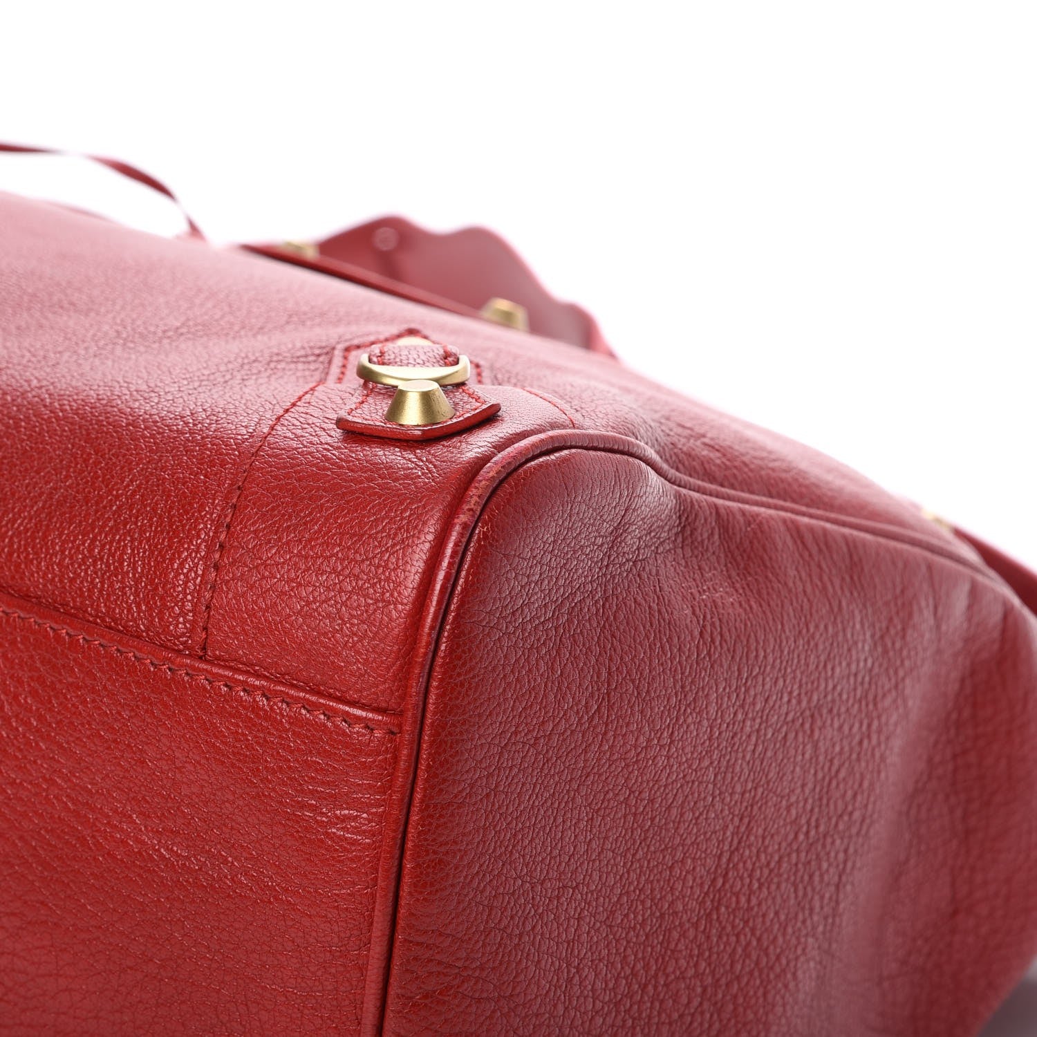Balenciaga Sugar Goatskin Classic Gold Hardware Velo Rouge Rouge Coquelicot 15 of 16