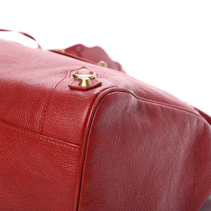 Balenciaga Sugar Goatskin Classic Gold Hardware Velo Rouge Rouge Coquelicot 15 of 16