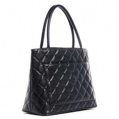 Chanel Caviar Medallion Tote Black 3 of 7