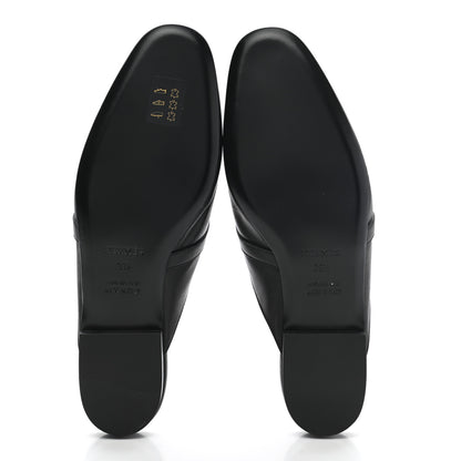 Hermes Goatskin Oz Mules 39.5 Black 5 of 9