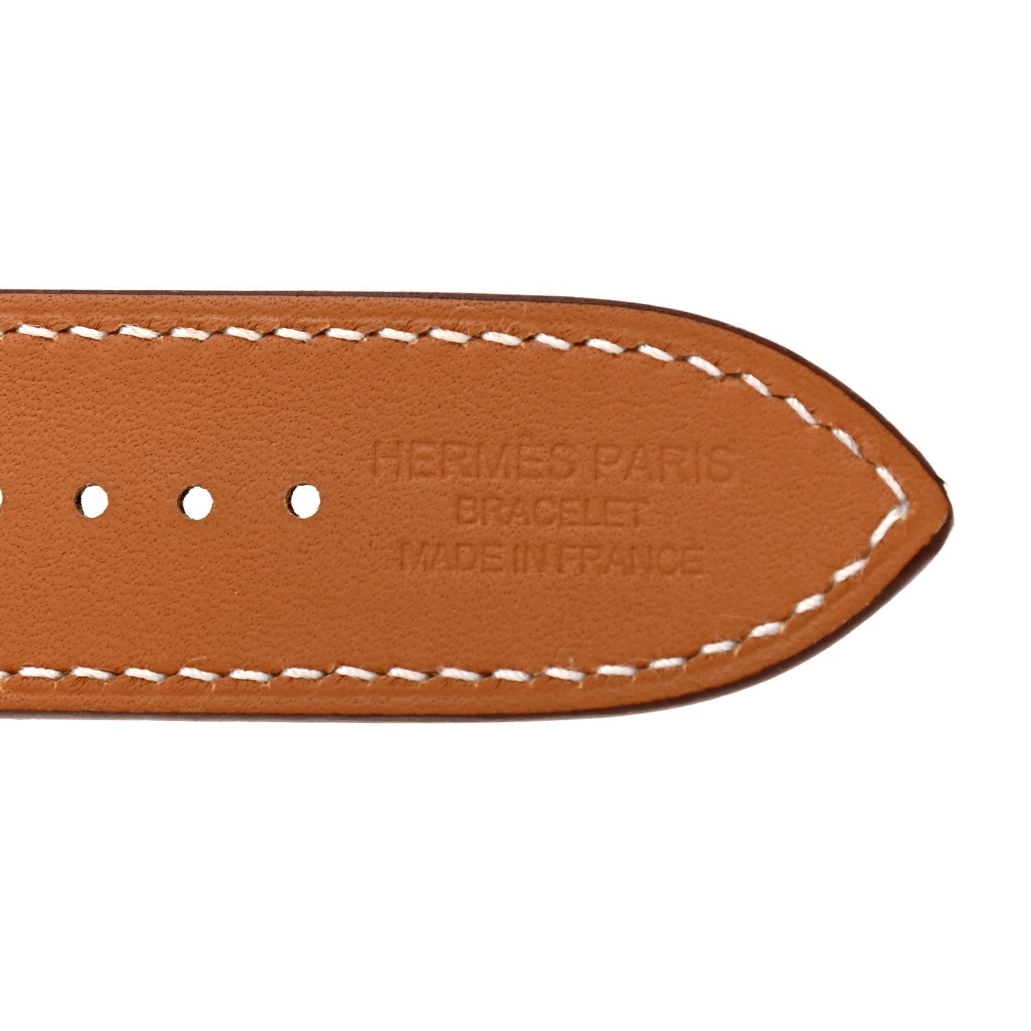 Hermes Barenia 44mm Apple Watch Single Tour Band Fauve 3 of 4