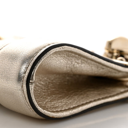 Gucci Metallic Calfskin Britt Clutch Gold 9 of 10