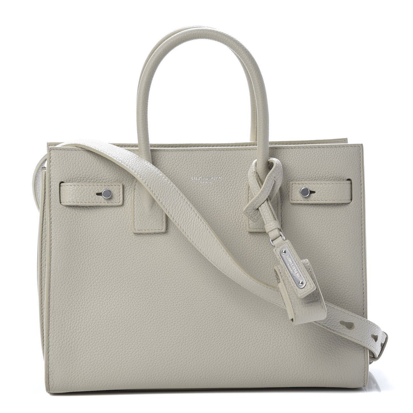 Grained Calfskin Baby Sac De Jour Souple Ivory
