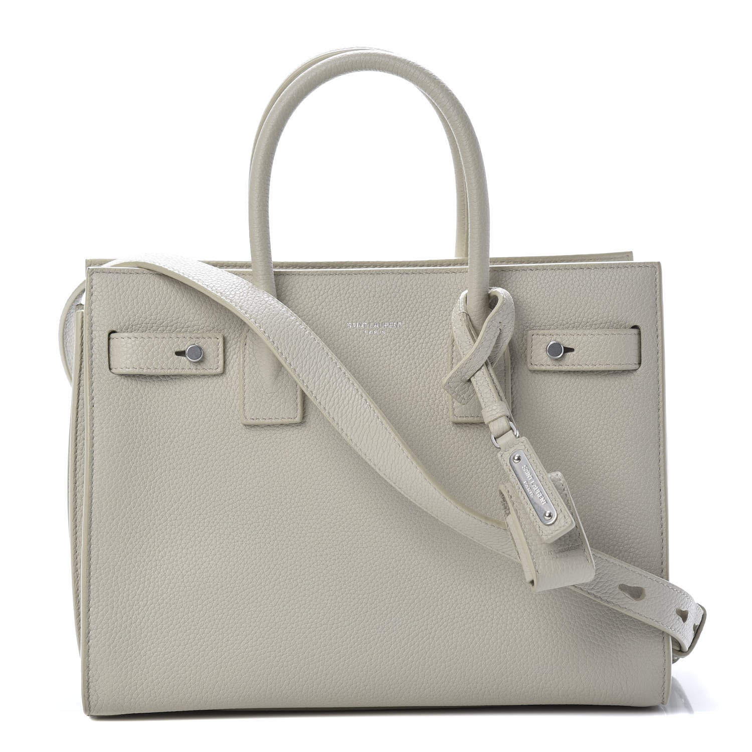 Saint Laurent Grained Calfskin Baby Sac De Jour Souple Ivory 1 of 13