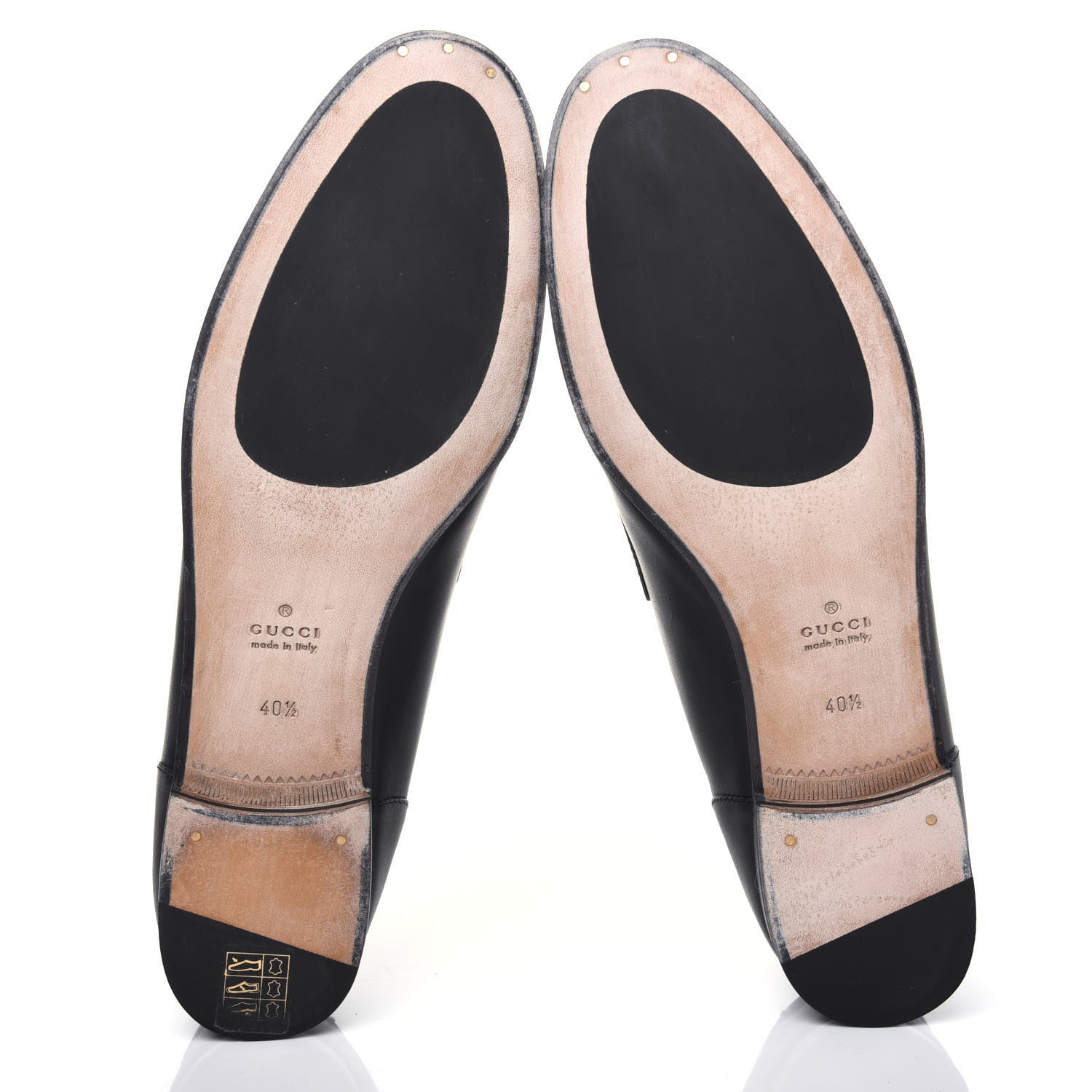 Gucci Calfskin Womens Jordaan Loafers 40.5 Black 5 of 9