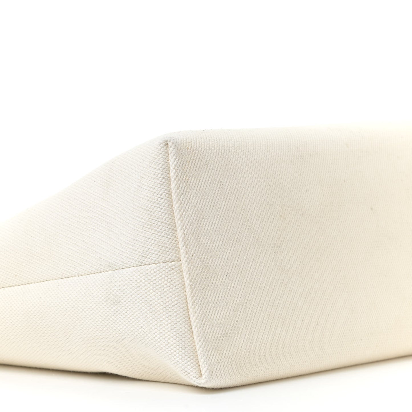 Canvas Calfskin Horizontal Cabas Natural Tan