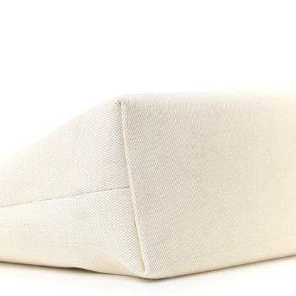 Celine Canvas Calfskin Horizontal Cabas Natural Tan 5 of 12
