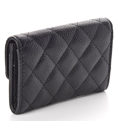 Chanel Caviar Quilted Flap Card Holder Black 3 of 9