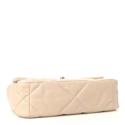 Chanel Lambskin Quilted Medium Chanel 19 Flap Beige 4 of 9