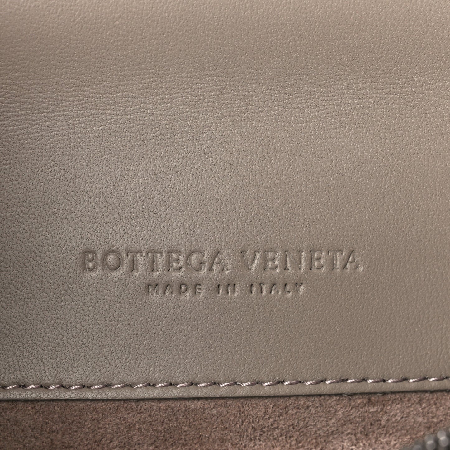 Nappa Ayers Intrecciato Club Stitch Knot Clutch Mist