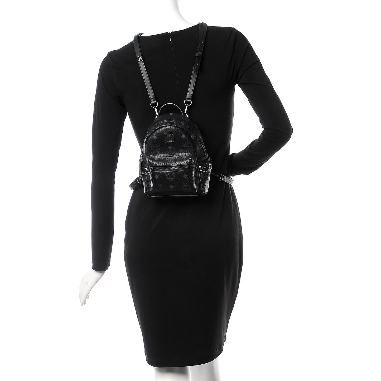 Visetos Studded X-Mini Bebe Boo Backpack Black
