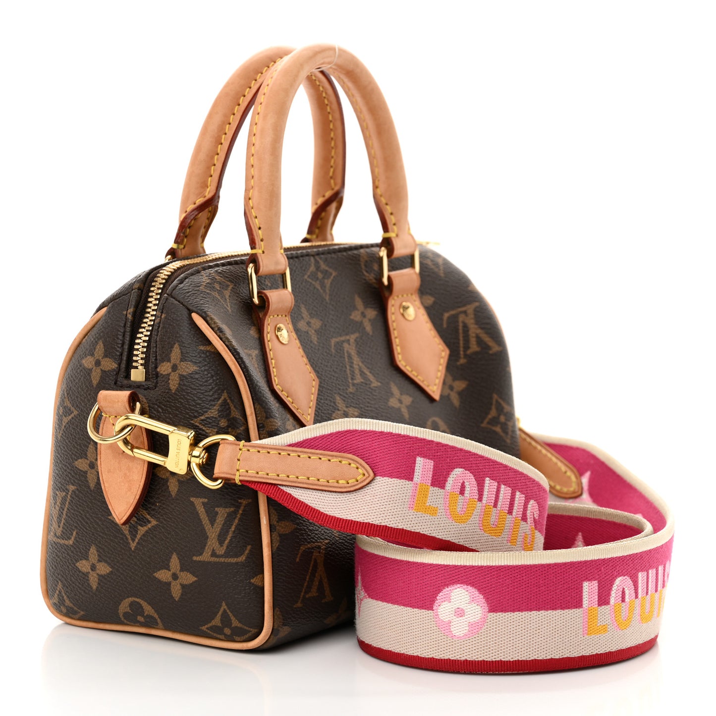 Monogram Speedy Bandouliere 20 Fuchsia