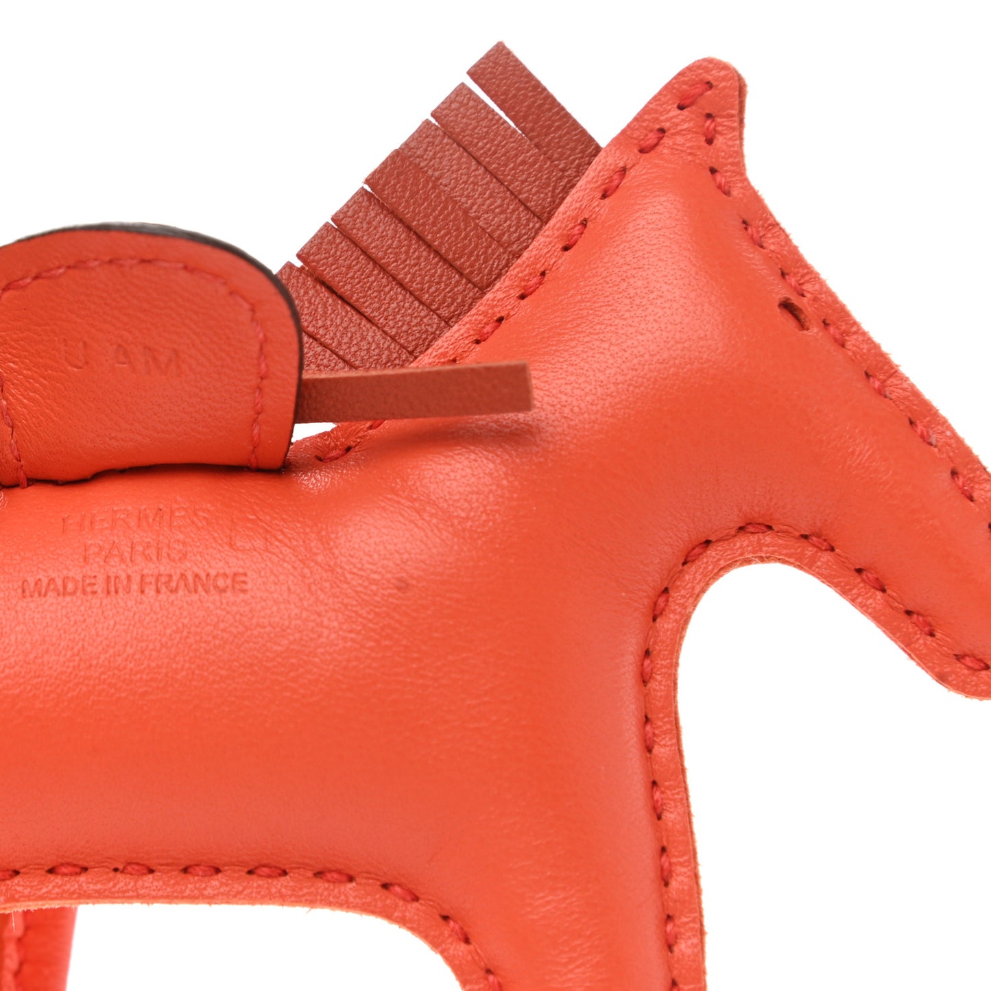 Milo Lambskin Matte Alligator Touch Grigri Rodeo Horse Bag Charm PM