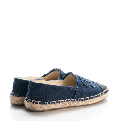 Chanel Denim Espadrilles 39 Blue Black 4 of 8