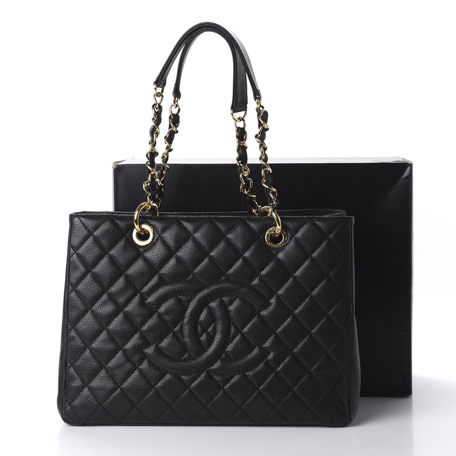 Chanel Caviar Quilted Grand Shopping Tote GST Black 11 of 11
