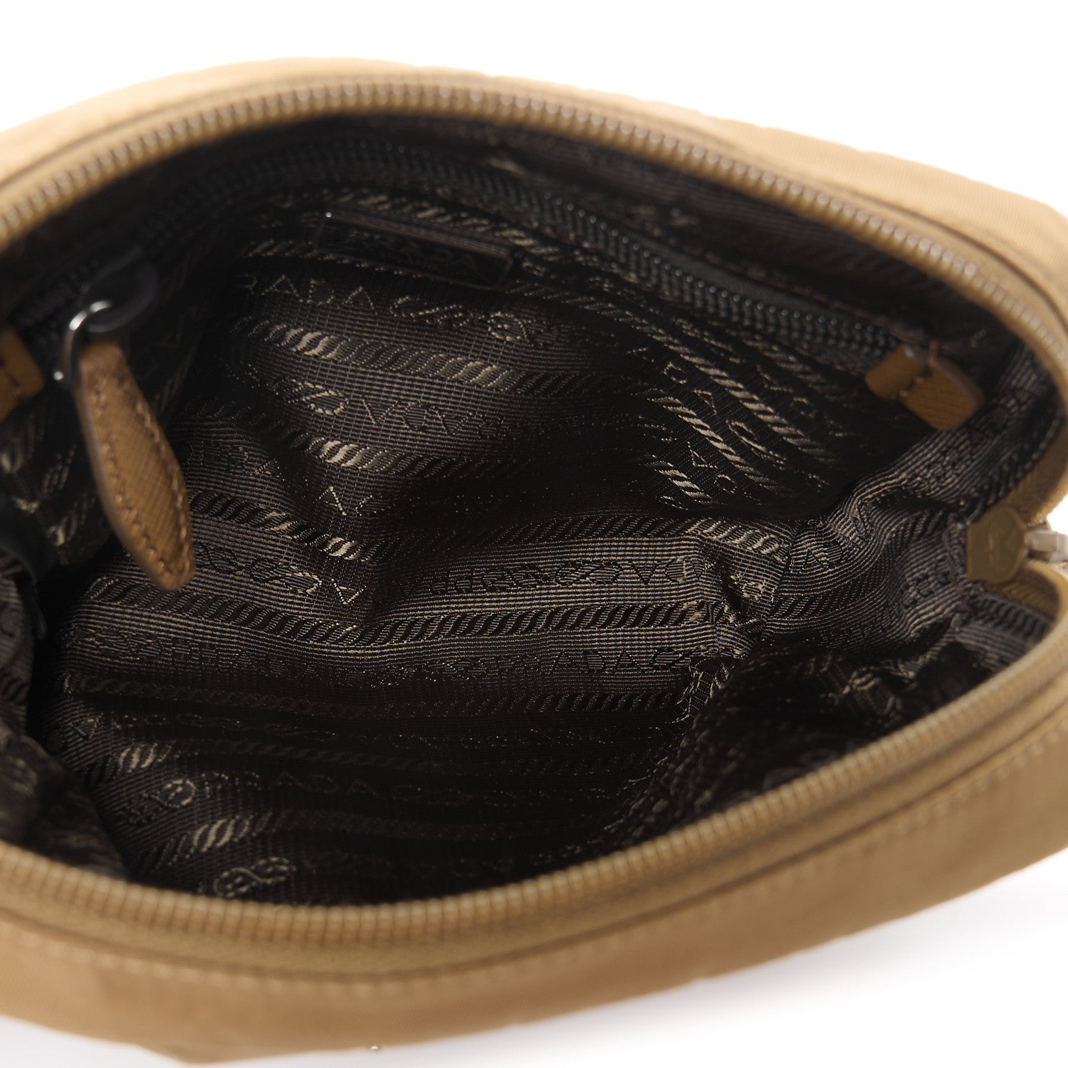 Prada Re-Nylon Vela Saffiano Wristlet Brandy 5 of 11