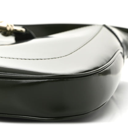 Gucci Glossed Calfskin Small Jackie Shoulder Bag Forest Green 10 of 10