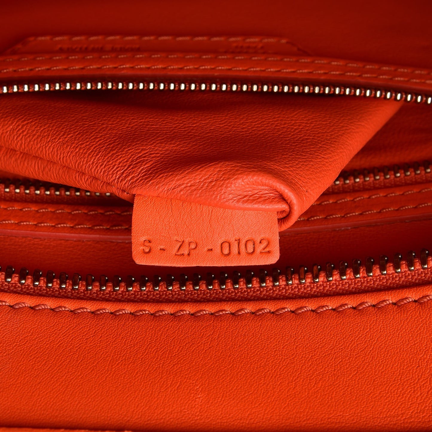 Smooth Calfskin Mini Luggage Bright Orange