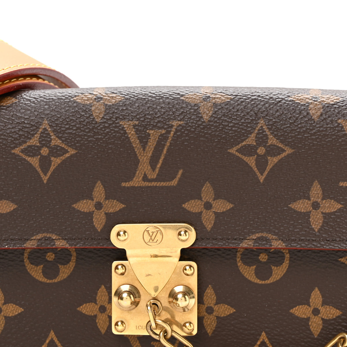 Louis Vuitton Monogram S Lock Belt Pouch MM 7 of 9