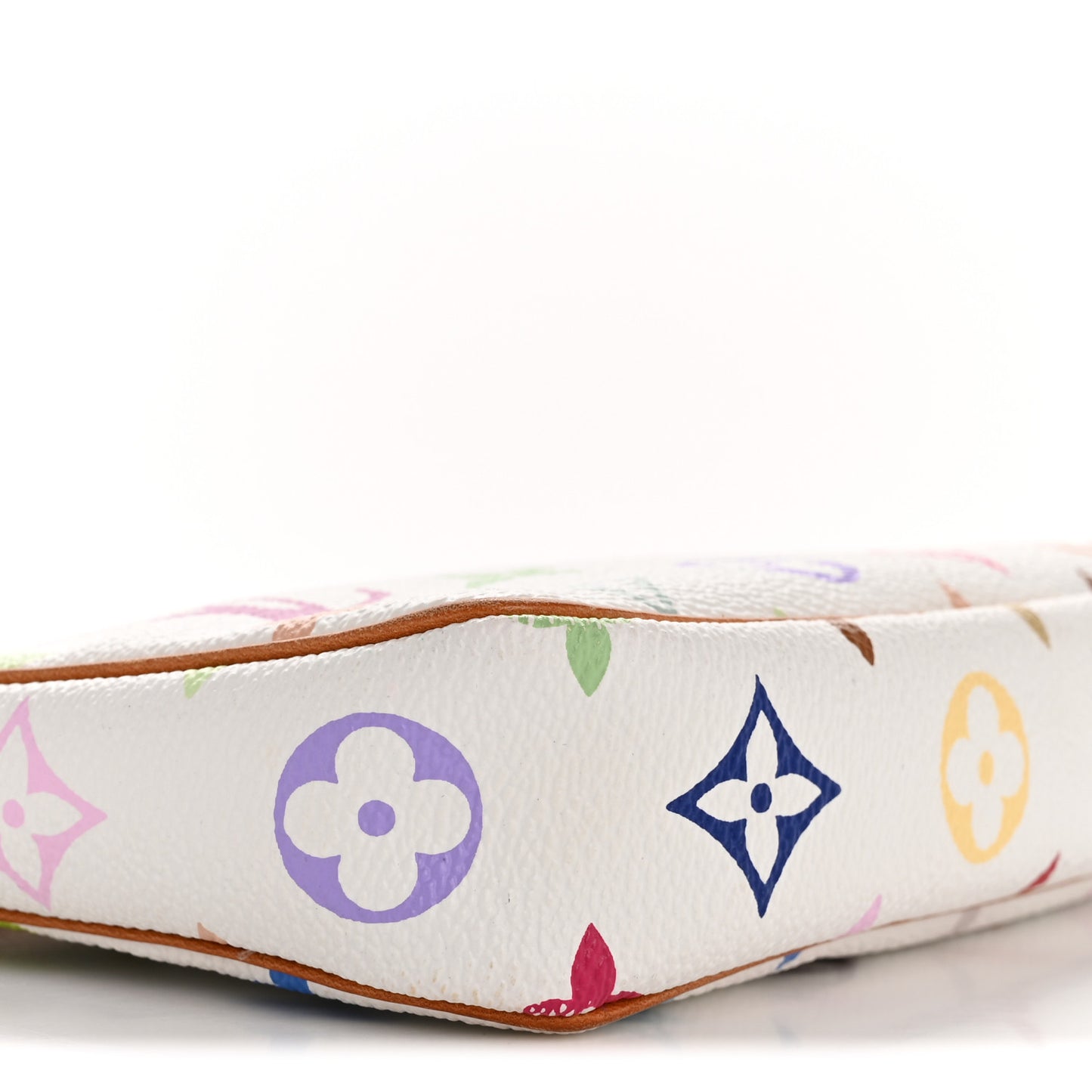 Monogram Multicolor Pochette Accessories White