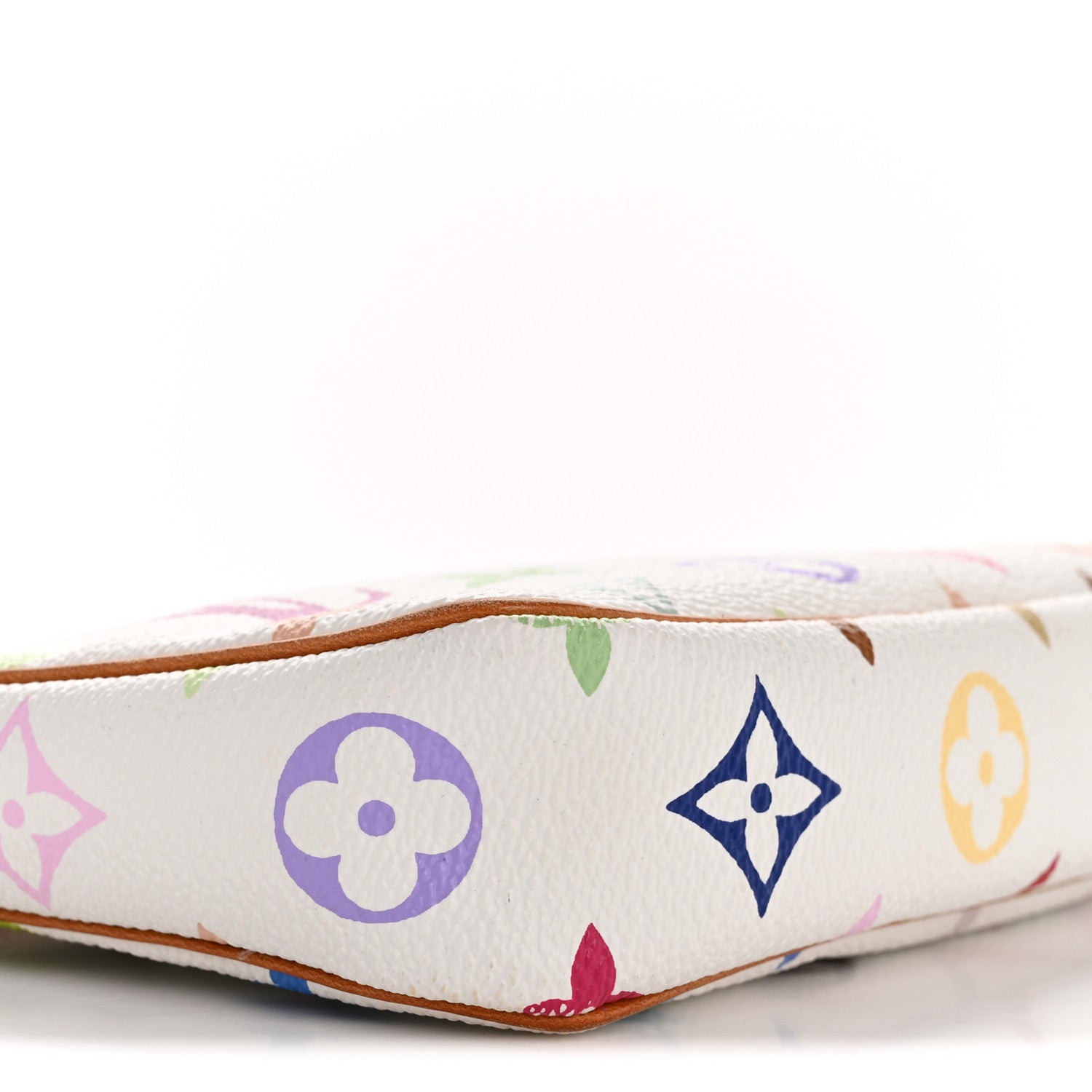 Louis Vuitton Monogram Multicolor Pochette Accessories White 9 of 12