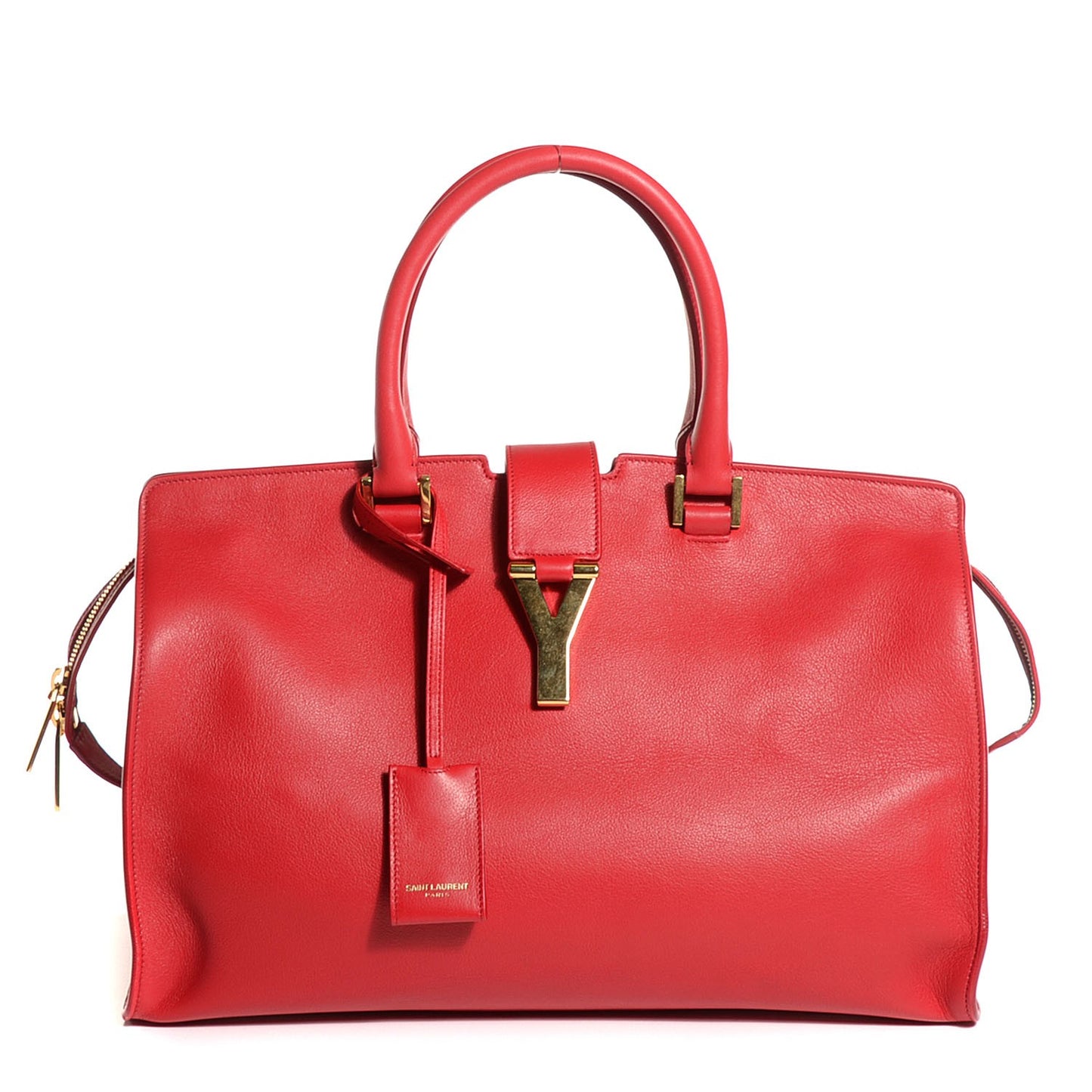 Calfskin Medium Classic Y Cabas Red