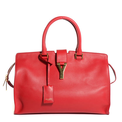Saint Laurent Calfskin Medium Classic Y Cabas Red 1 of 8