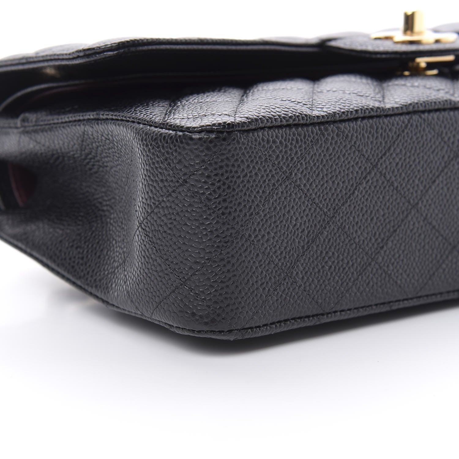 Chanel Caviar Quilted Medium Double Flap Black 10 of 12