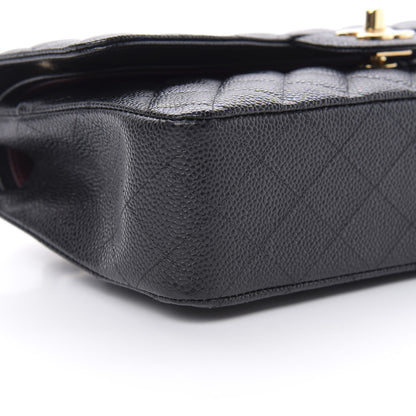 Chanel Caviar Quilted Medium Double Flap Black 10 of 12