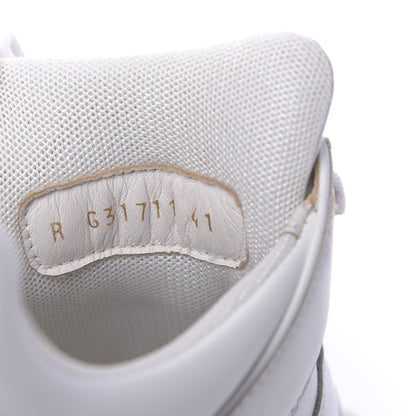 Chanel Calfskin Laminated Lambskin CC Sneakers 41 White Gold 8 of 8