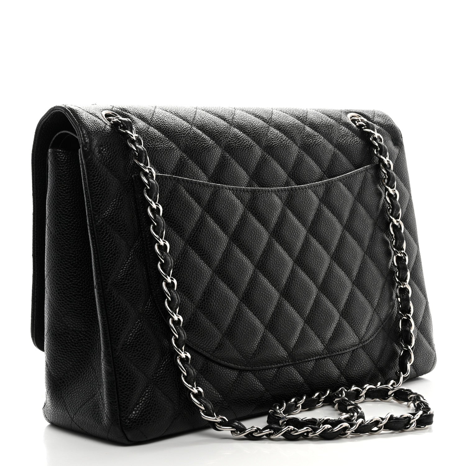 Chanel Caviar Quilted Maxi Double Flap Black 3 of 12