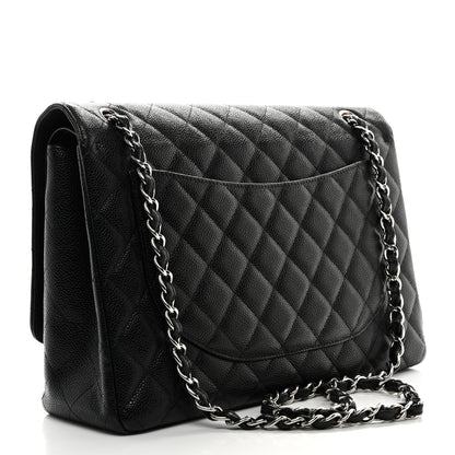 Chanel Caviar Quilted Maxi Double Flap Black 3 of 12