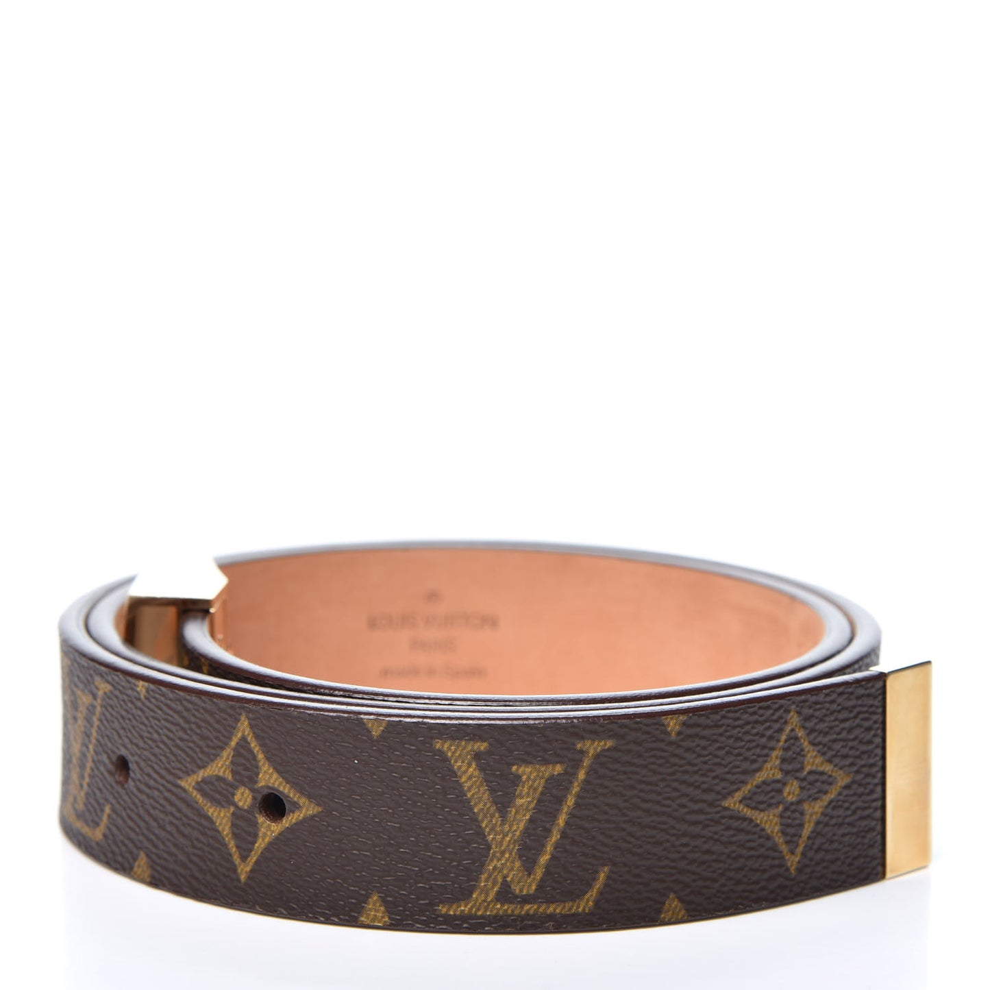Monogram Ceinture Belt Gold Buckle 70 28