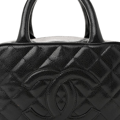 Chanel Caviar Quilted Small Bowler Black 8 of 13