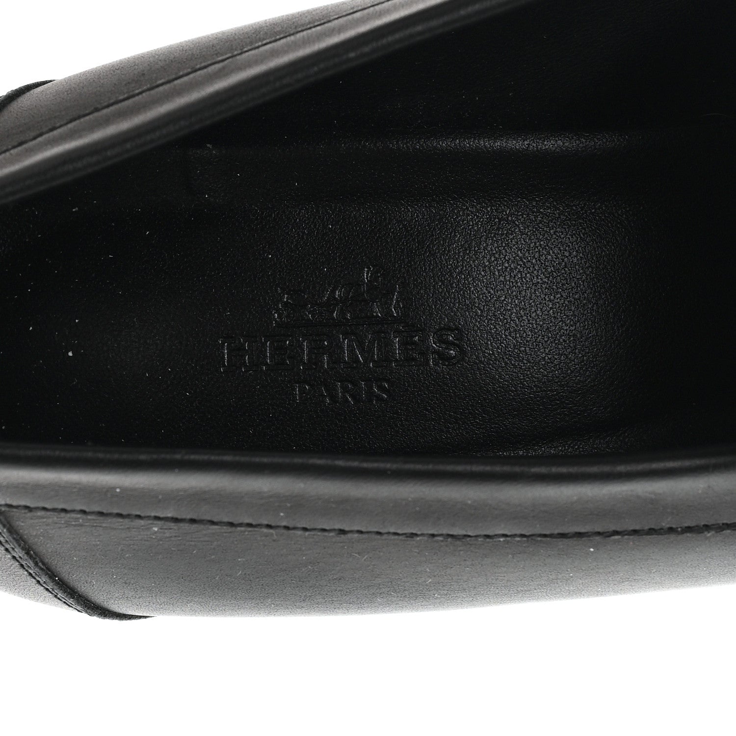 Hermes Calfskin Womens Foch 60 Pump 39 Black 8 of 10