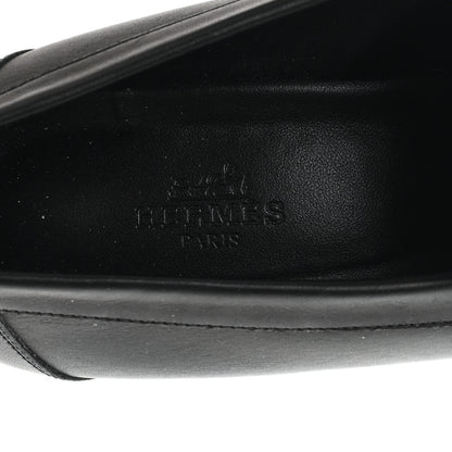 Hermes Calfskin Womens Foch 60 Pump 39 Black 8 of 10