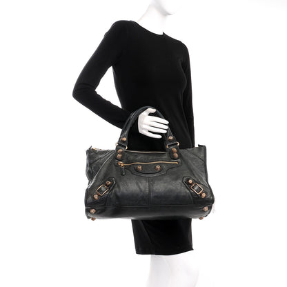 Balenciaga Agneau Giant 21 Rose Gold Hardware Work Black 2 of 13