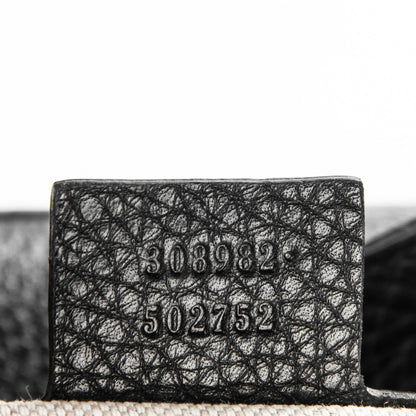Gucci Pebbled Calfskin Medium Soho Chain Shoulder Bag Black 7 of 7