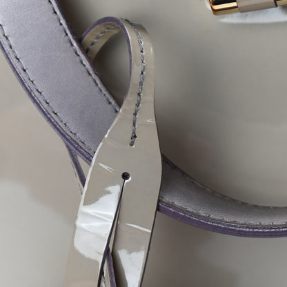 Saint Laurent Patent Small Uptown Light Grey 7 of 11